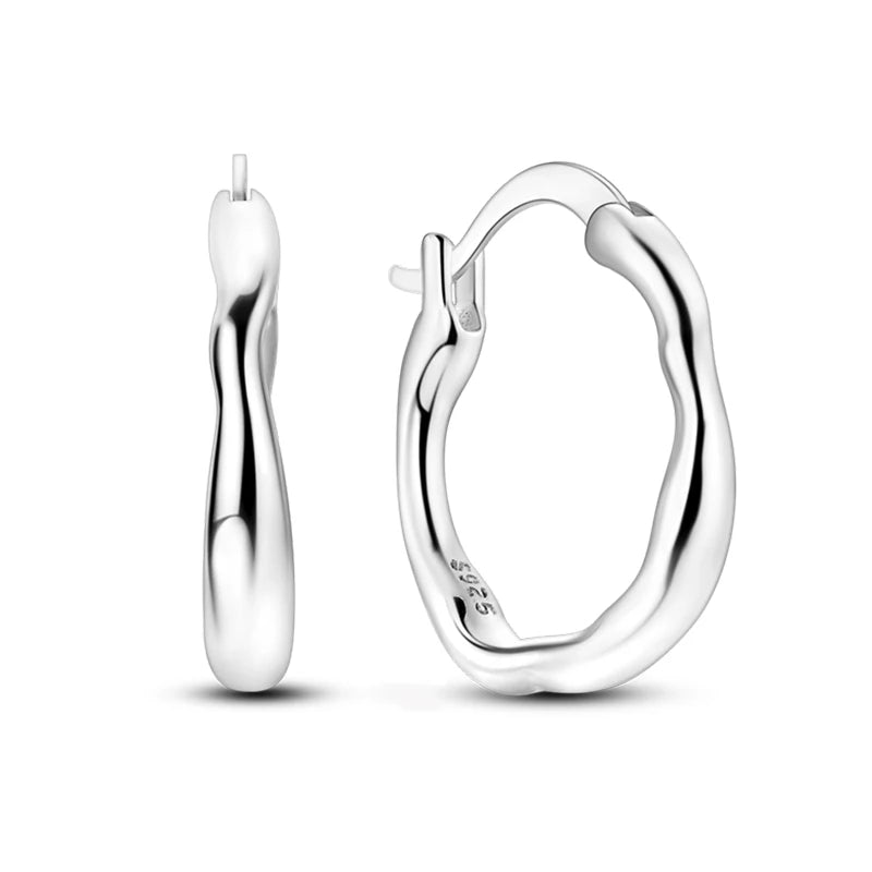 Original Cute 925 Silver Sparkling Colorful Zircon Pink Heart Shape Star Moon Earrings For Women Wedding Engagement Jewelry Gift