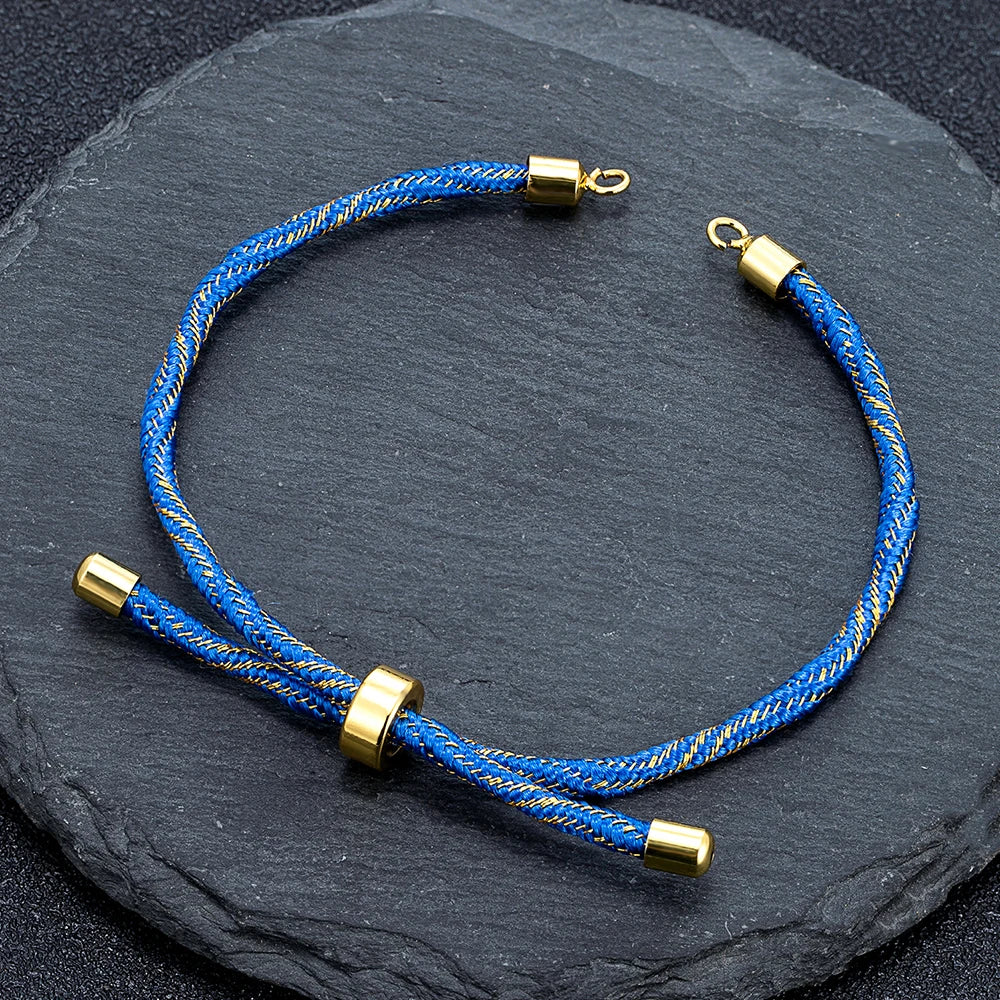 MKENDN Half Finished Adjustable Cord Bracelet DIY Bracelet Silk Cord Accessories  Bracelet Findings Craft
