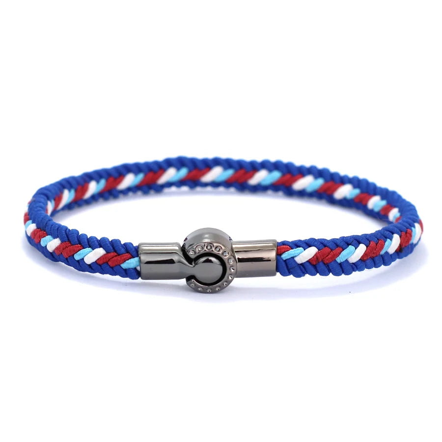 New Grade A Ethnic Rope Bracelet For Men Women Magnet Buckle Handmade Weaven Bangle Leisure Pulseira Accessories Hombre  Hombre