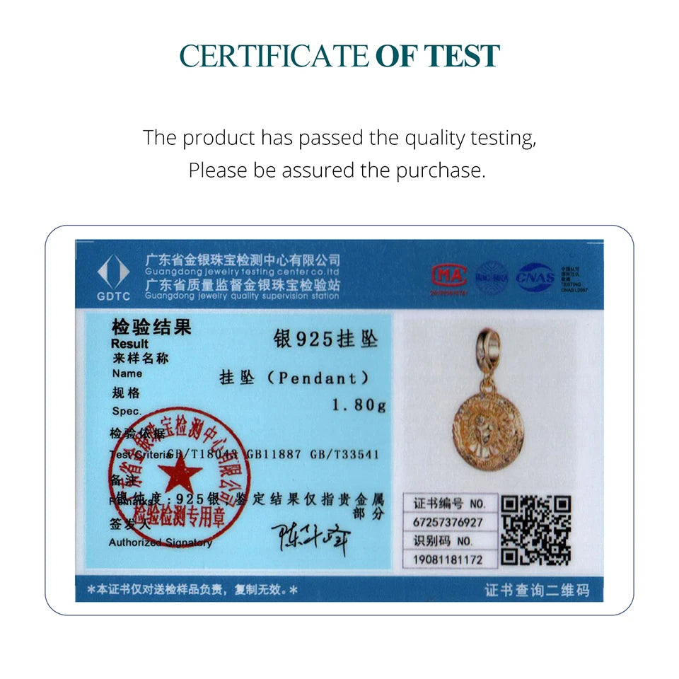 Bamoer Sonnengöttinnen-Anhänger aus 925er Sterlingsilber, 18 Karat vergoldete Zirkonia-Perlen, DIY-Armbandzubehör für Frauen und Mütter