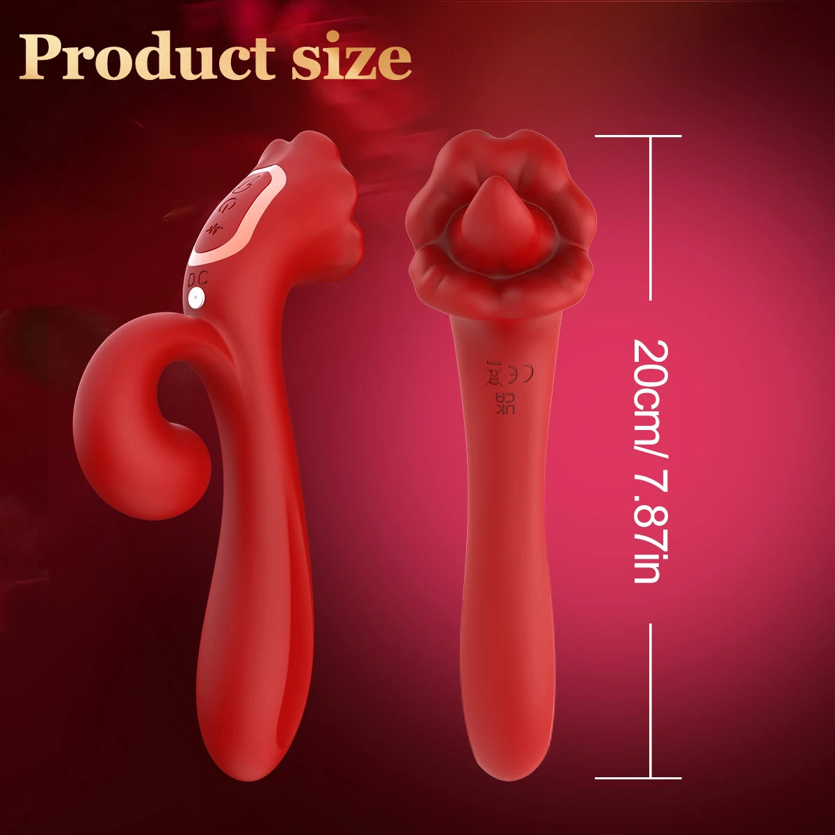 3-in-1-Zungen-Vibrator-Dildo für Frauen, Sexspielzeug für Erwachsene, G-Punkt- und Klitorisstimulator, Nippelmassagegerät, Masturbator, Sexspielzeug ab 18 Jahren