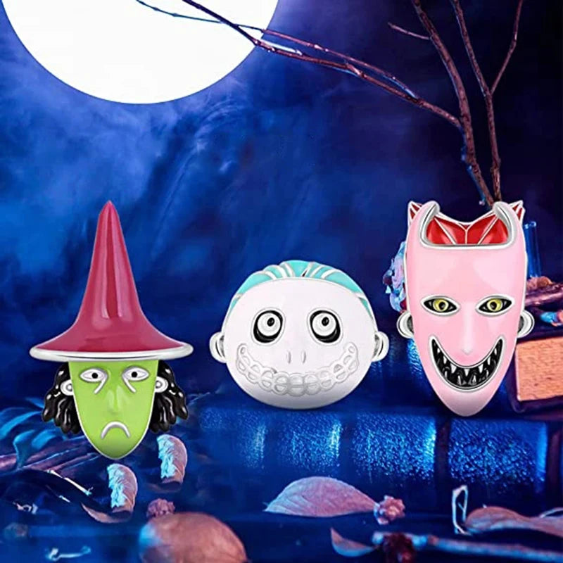 2024 New The Nightmare on Christmas Eve Charms Beads Fit Original Pandora 925 sterling silver Bracelet Necklace DIY Jewelry