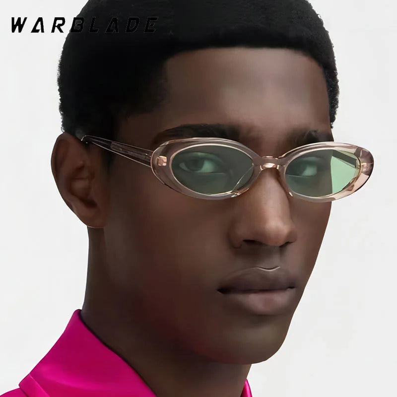 2025 Vintage Small Oval Sunglasses Women Men Rivets Shades Fashion Luxury Sun Glasses UV400 Retro Brand Female Sunglasses Oculus