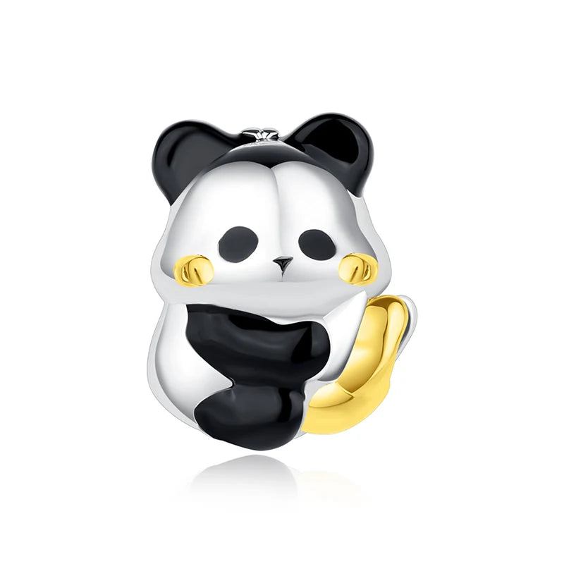 925 Sterling Silver Charms Beads Original Japanese Doll Fortune Cat Charm Fit Brand Bracelets Bangles DIY Jewelry For Women