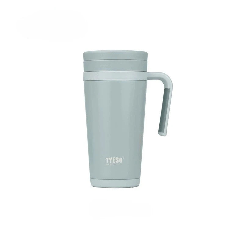 Tyeso Stainless Steel Insulation Cup coffee bottle Vacuum Insulation water bottle Office Home Thermal Mug With Handle 500ML