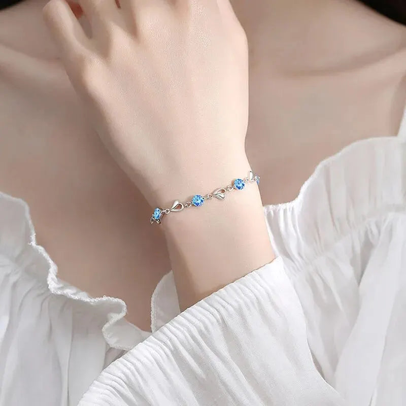 High Quality Retro Heart Bracelet Wedding Shaped Cubic Zirconia