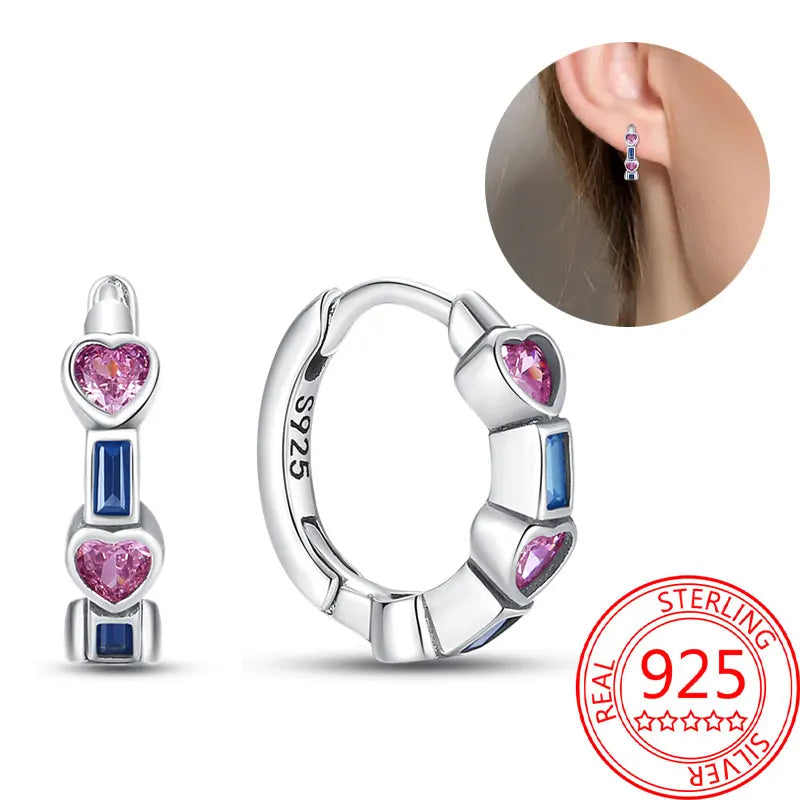 Hot Sale Bee Earrings For Girl Lovely Yellow Black Dancing Bee Happy S925 Hoop Earrings Birthday Gift Silver Jewelry