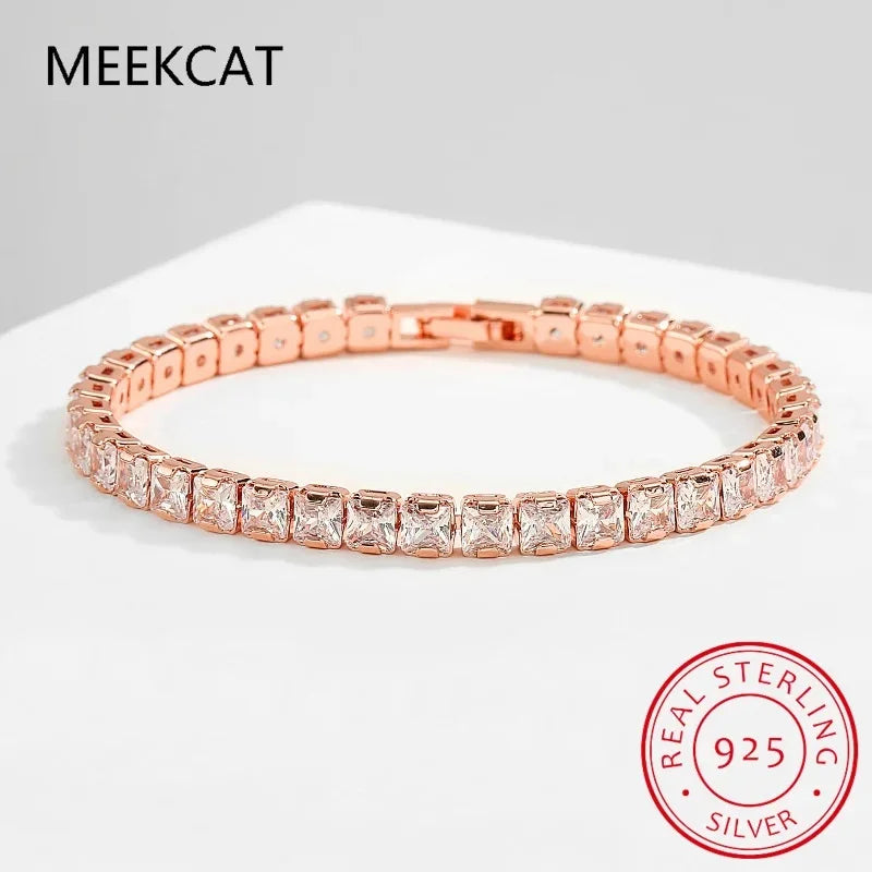 Wholesale Moissanite Tennis Bracelet Necklace 3mm 4mm 5mm 6.5mm 925 Silver D Color Diamond Jewel For Women Men Jewelry