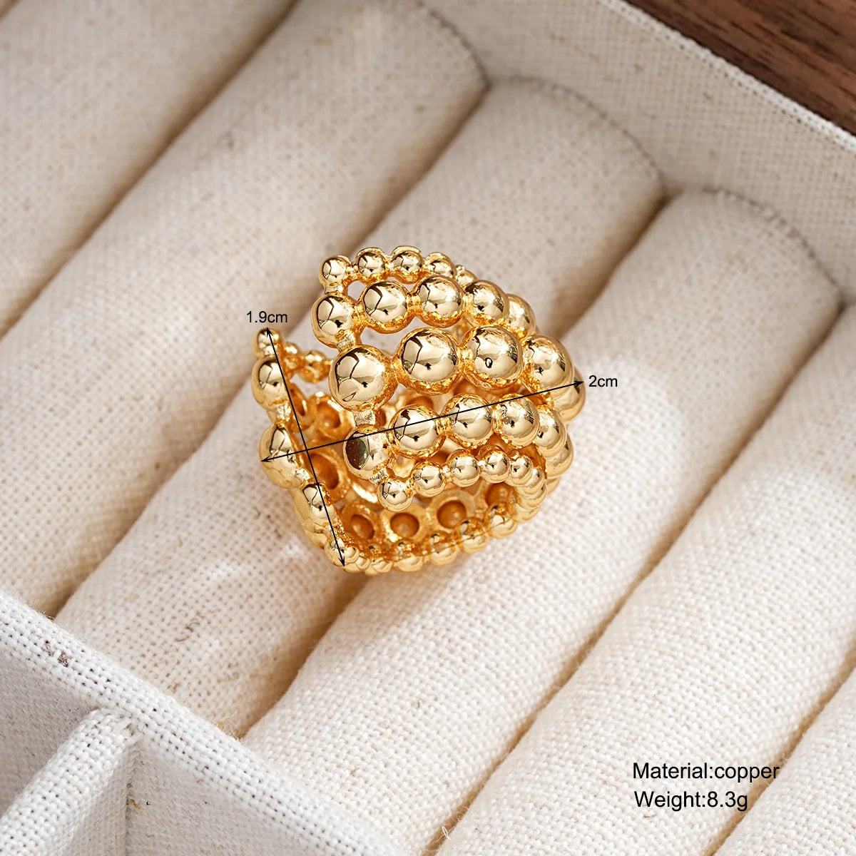 New Exaggerated Wide Clip-On Earrings Set For Women Simple Gold Color Copper Metal Earring Daily Wear Vacation Jewelry Gift