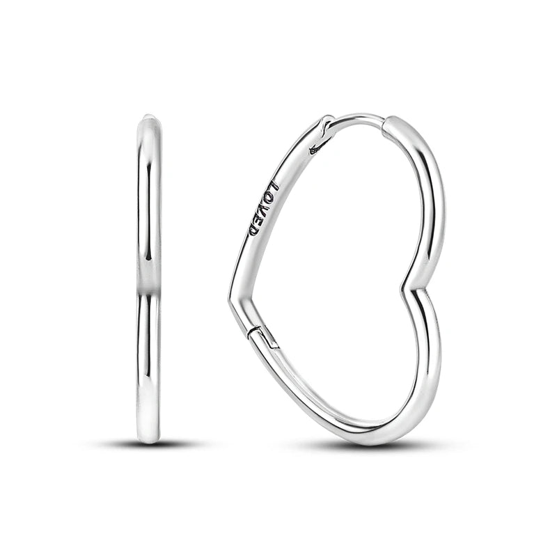 Hoop Earring 2024 New 925 Sterling Silver Earring Women Drop Earring For Wedding Engagement Birthday Party Fashion Jewelry Gift