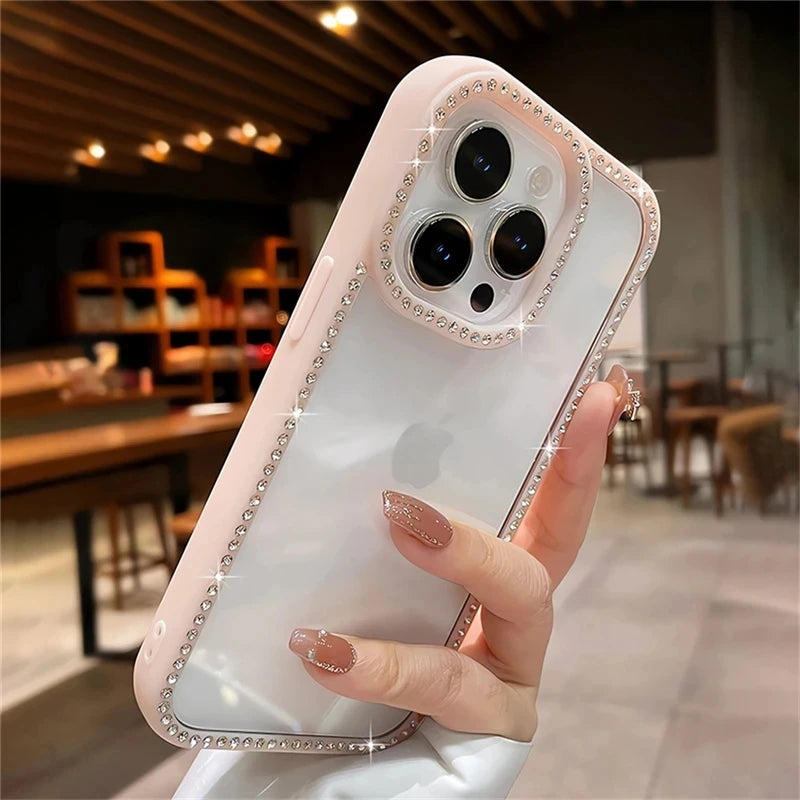 Luxury Bling Rhinestone Diamond Phone Case For iPhone 17 16 Pro Max Cases iPhone 15 14 13 12 11 ProMax Plus Air Shockproof Cover - Madeinsea©