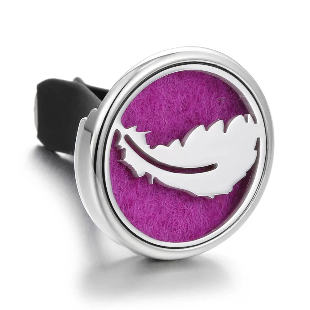 10PCS/LOT Wholesale Car Perfume Diffuser Car Clips Pendants Lockets Perfume Essential Oil Diffuser Aromatherapy Pendant Necklace