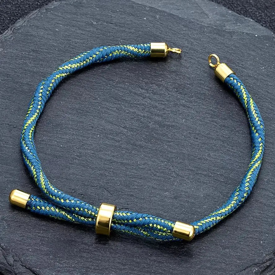 MKENDN Half Finished Adjustable Cord Bracelet DIY Bracelet Silk Cord Accessories  Bracelet Findings Craft