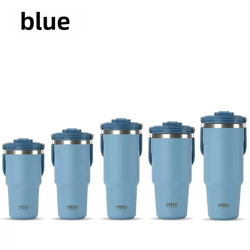 Tyeso Stainless Steel Coffee Cup Cold And Hot Double-layer Insulated Cup Tumbler Thermo Water Bottle Car Travel Mug Vacuum Cup