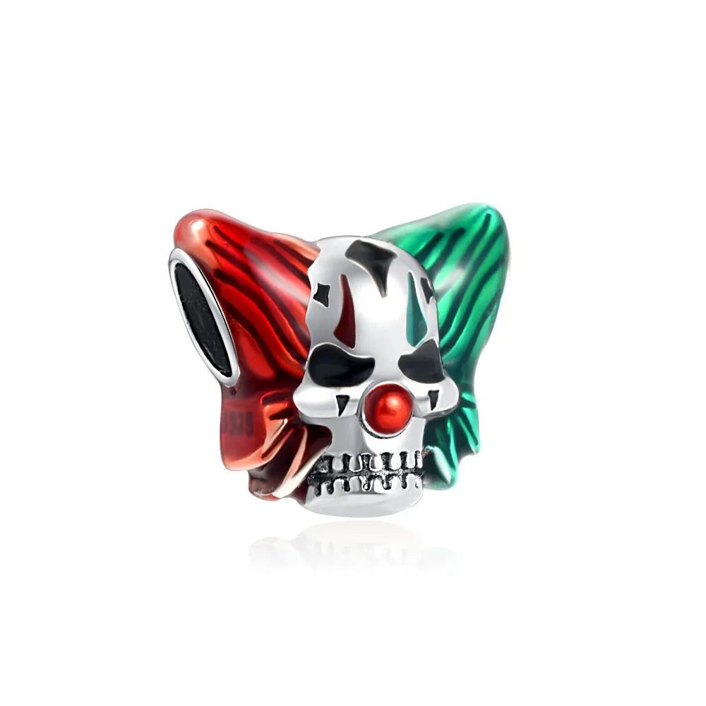 Miniso Gruseliges Skelett-Geister-Serie 925 Sterling Silber Charm Halloween Hut Perle Passend für Damen Original Schmuck Geschenk