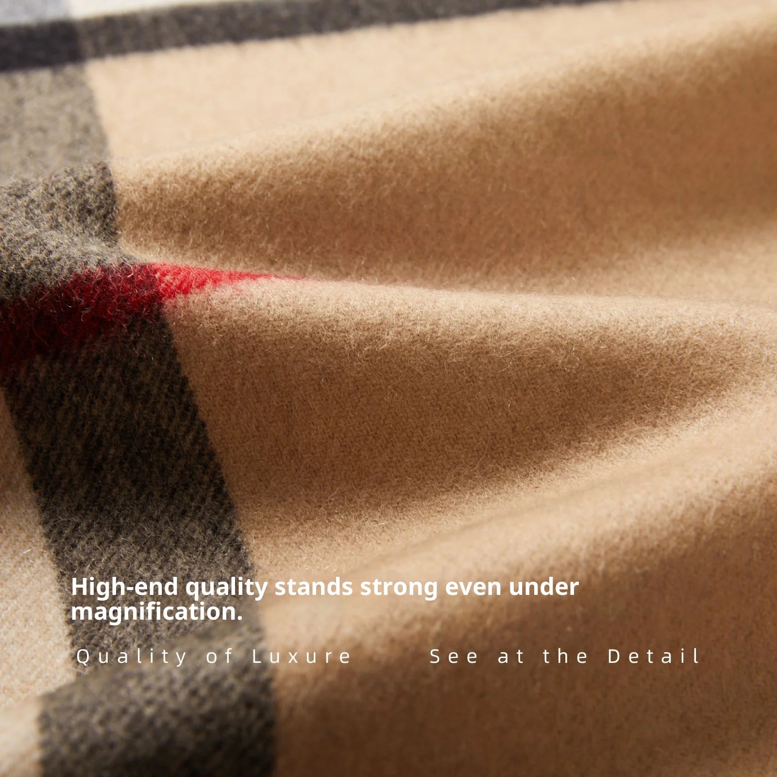 100% Wool Plaid Scarf for Women Winter Warm Tassel Shawl European Style High End Cozy Wrap【Colors】