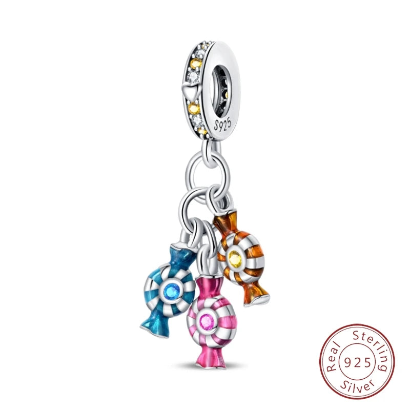 Halloween 925 Sterling Silver Design Charms Beads Pendants Suitable for Original Bracelet DIY Exquisite Making Jewelry