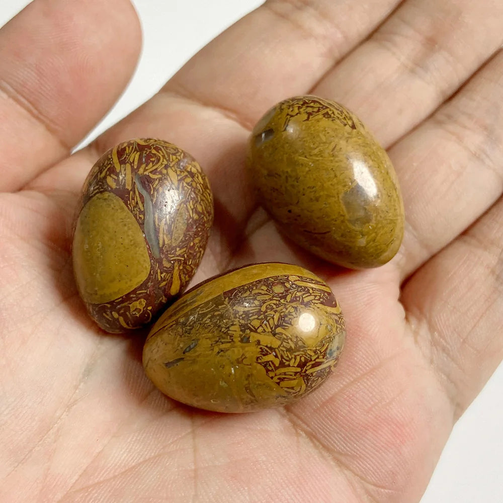 20x30mm Natural Egg Shape Stone Ornament Opal Quartzs Power Minerals Polished Reiki Fish Tank Home Decoration Jewelry Gifts