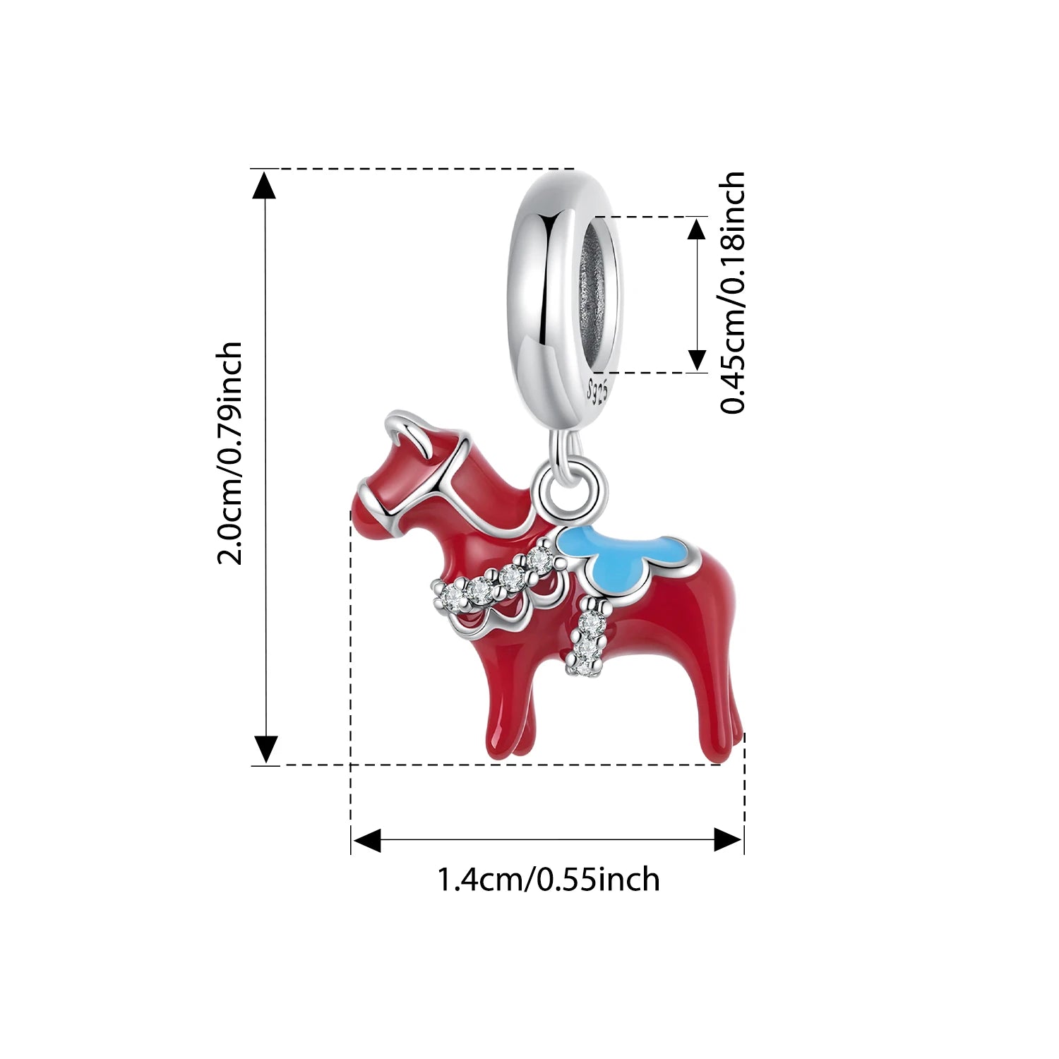 BISAER 925 Sterling Silver Pink FireworkAs Castle Pendant Game Consoles Suitable Charm Bead Fit Women DIY Bracelet Fine Jewelry