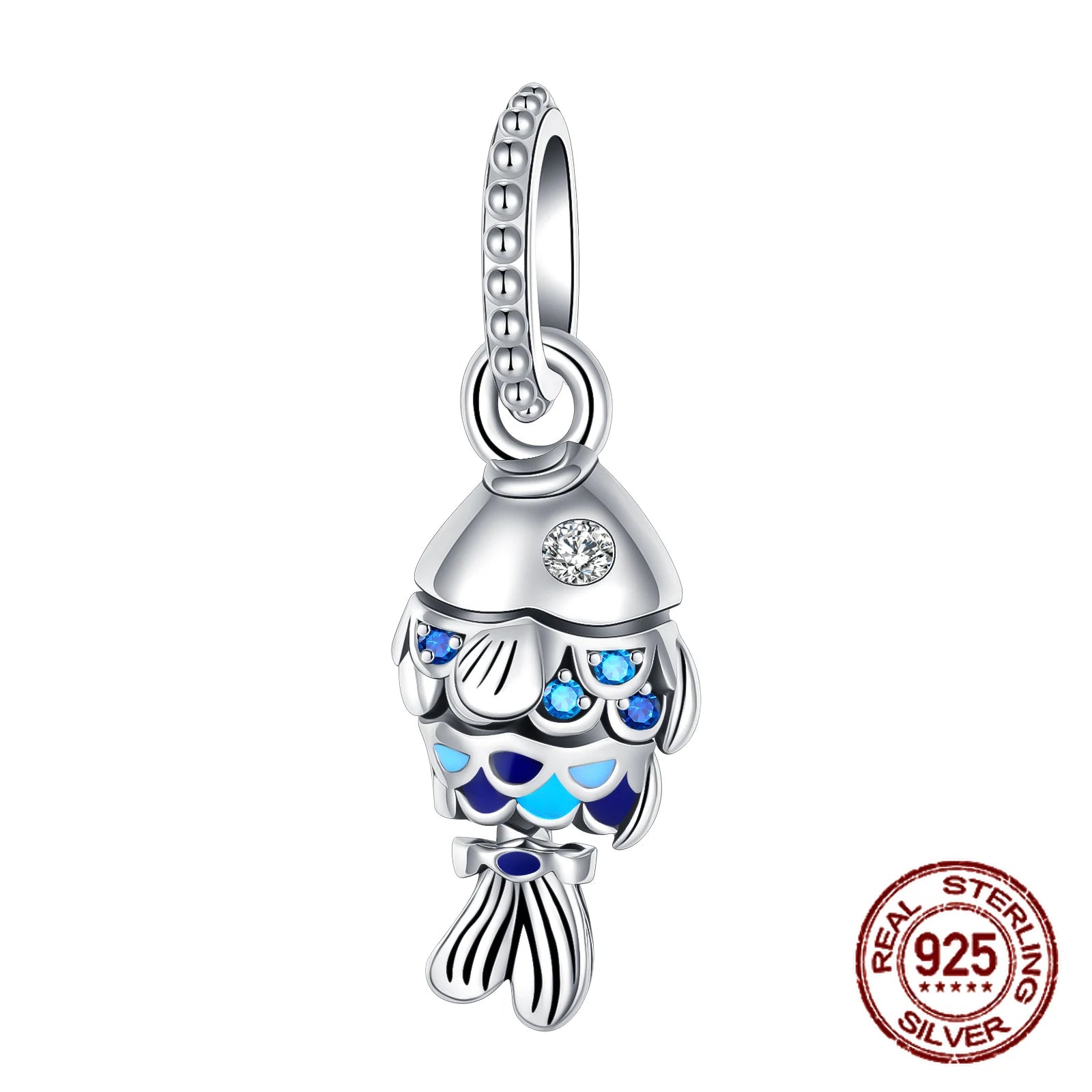 Breloque en argent sterling 925 représentant la lune, l'étoile, l'avion, l'espace, série bleue, compatible avec les bracelets Pandora originaux, bijoux à offrir