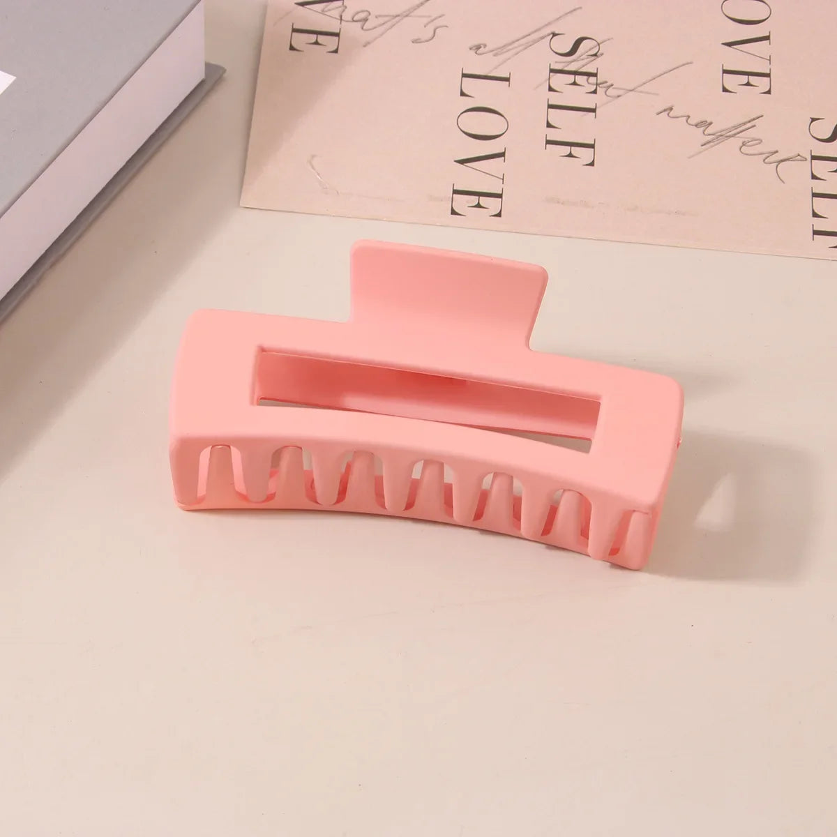 10.5CM Solid Hair Claw Elegant Hairpins Barrette Crab Hair Clips For Women Girls Korean Square Headwear Simple Hair Accessories