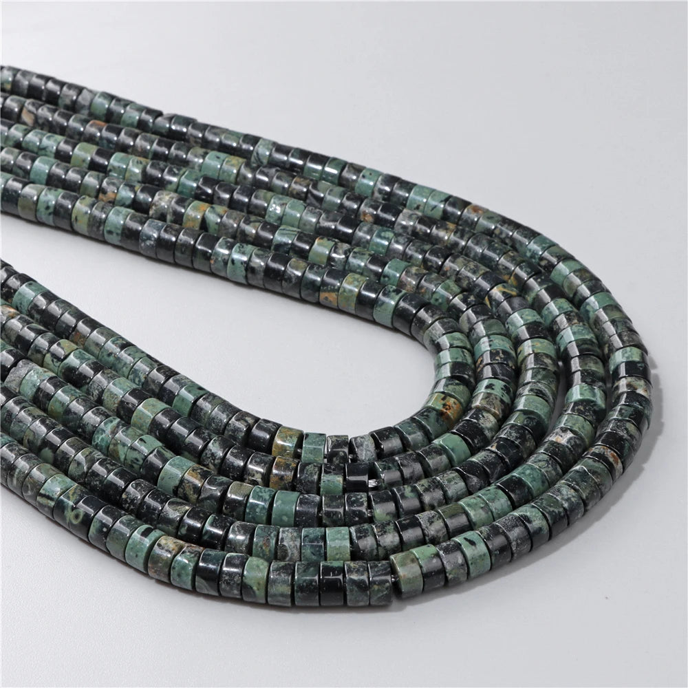 Natural Flat Round Disc Beads 6x3mm Sea Sediment Amethysts Rondelle Spacer Stone Bead For Jewelry Making DIY Bracelet Earrings