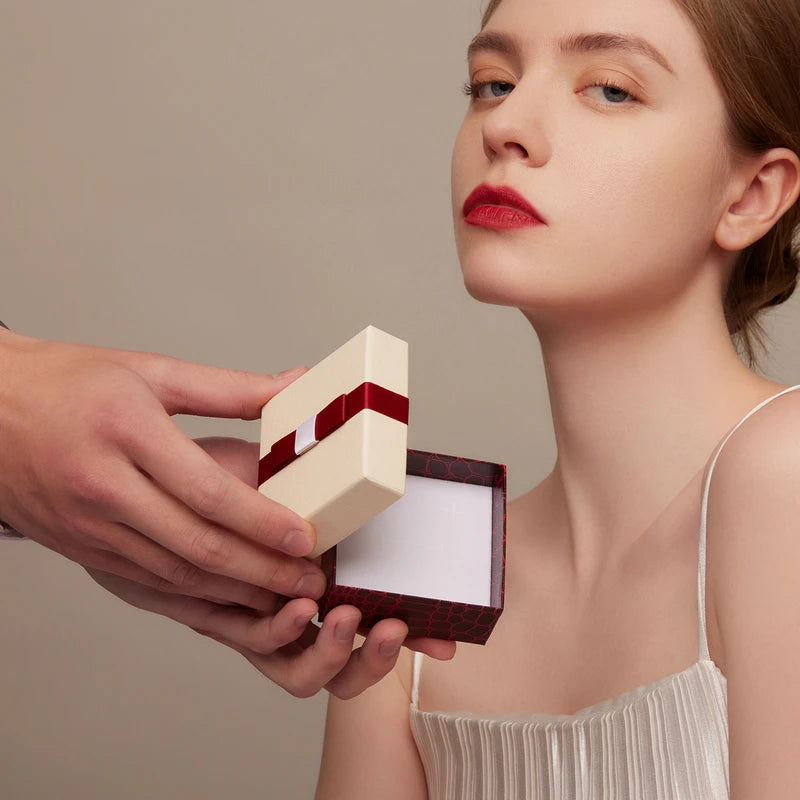 BISAER 925 Sterling Silver Ring Heart Romantic Zircon Plated Platinum For Women Wedding Promise Statement Rings Fine Jewelry