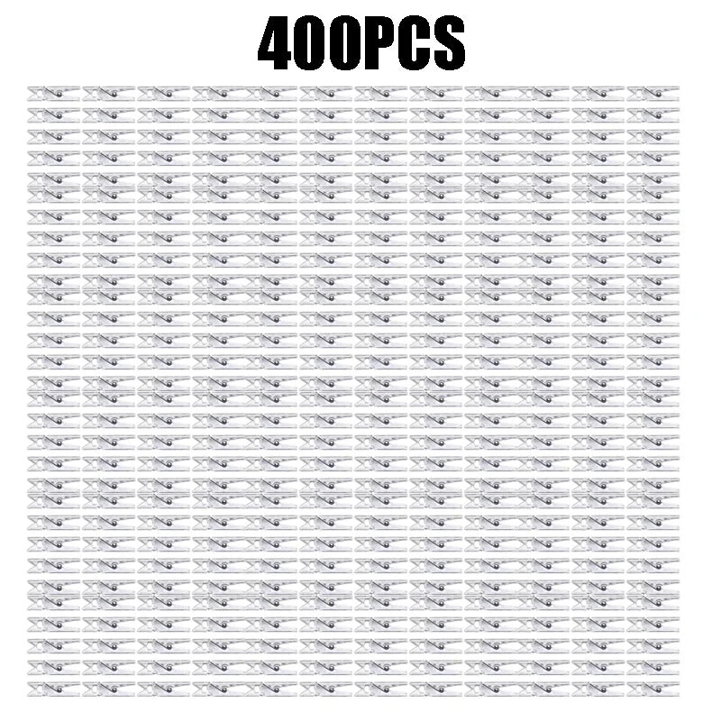 100-400PCS 25mm Clothes Photo Paper Peg Pin Clothespin Craft Clips Party Mini Spring Clear Transparent Clips Home Decoration