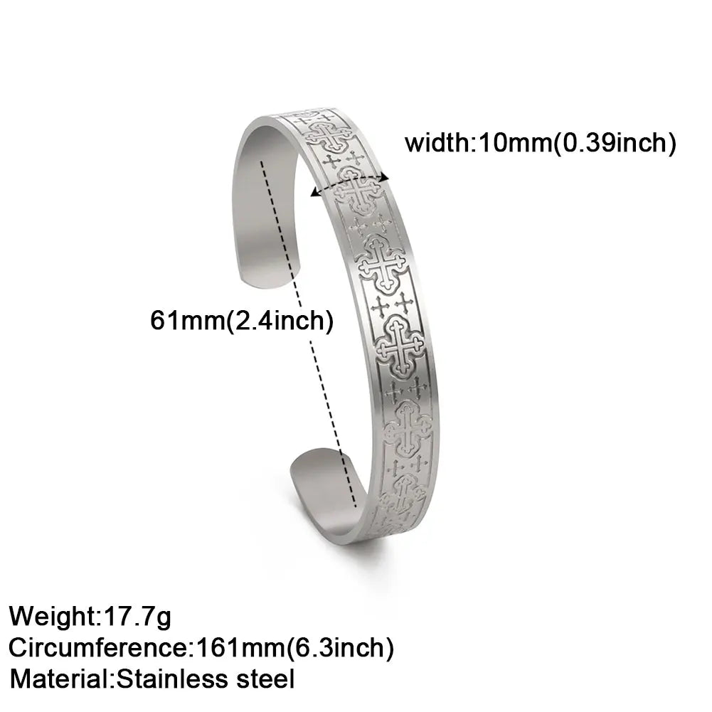 Viking Triquetra Cuff Bangle for Men Boy Stainless Steel Good Luck Celtic Knot Amulet Vintage Irish Knots Bracelet Jewelry Gift