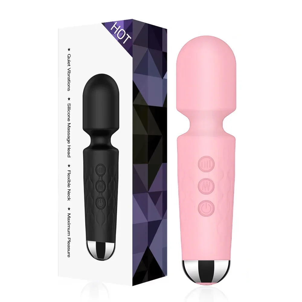 Powerful AV Vibrator Magic Wand 20 Speeds Clitoris Stimulator Sex Toys for Women G spot Massager Adult Female Sex Erotic Product
