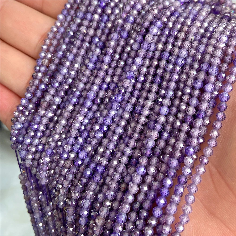 Natural Zircon Beads 2 3 4mm Tiny Stone Loose Spacer Bead For Necklace Bracelets Accessories Jewelry Making 15.5" Strand - Madeinsea©
