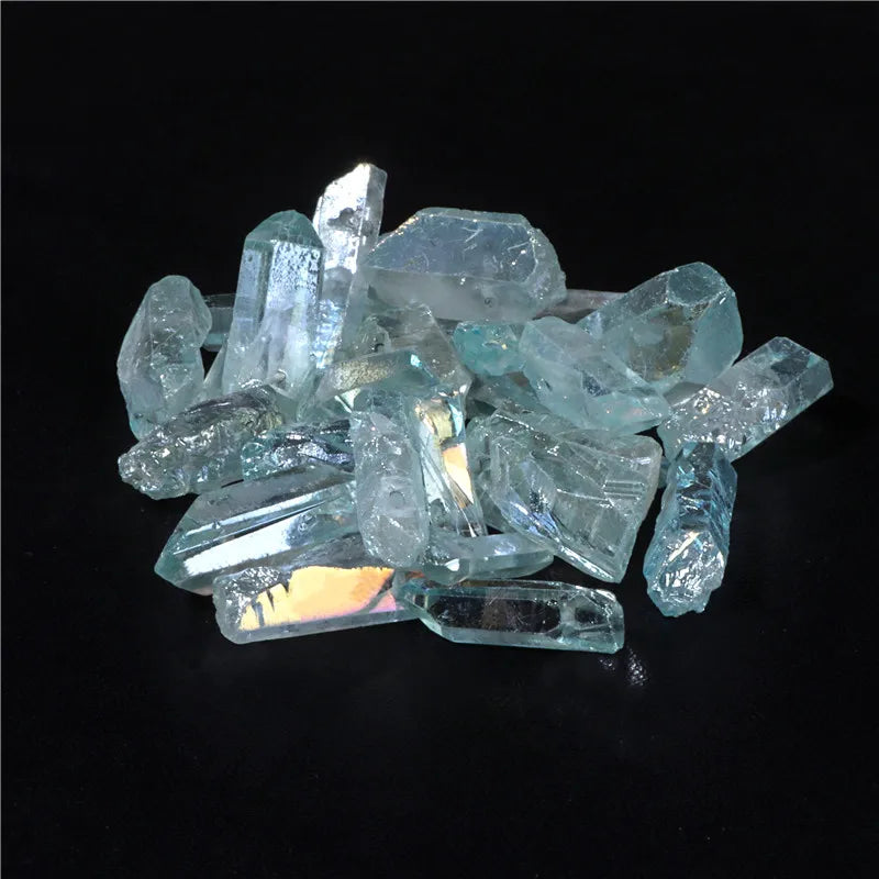 10/20/30pcs Purple Natural Quartz Crystal Point Beads Top Drilled Graduated Stick Point Loose Bead for DIY Jewelry Making Supply