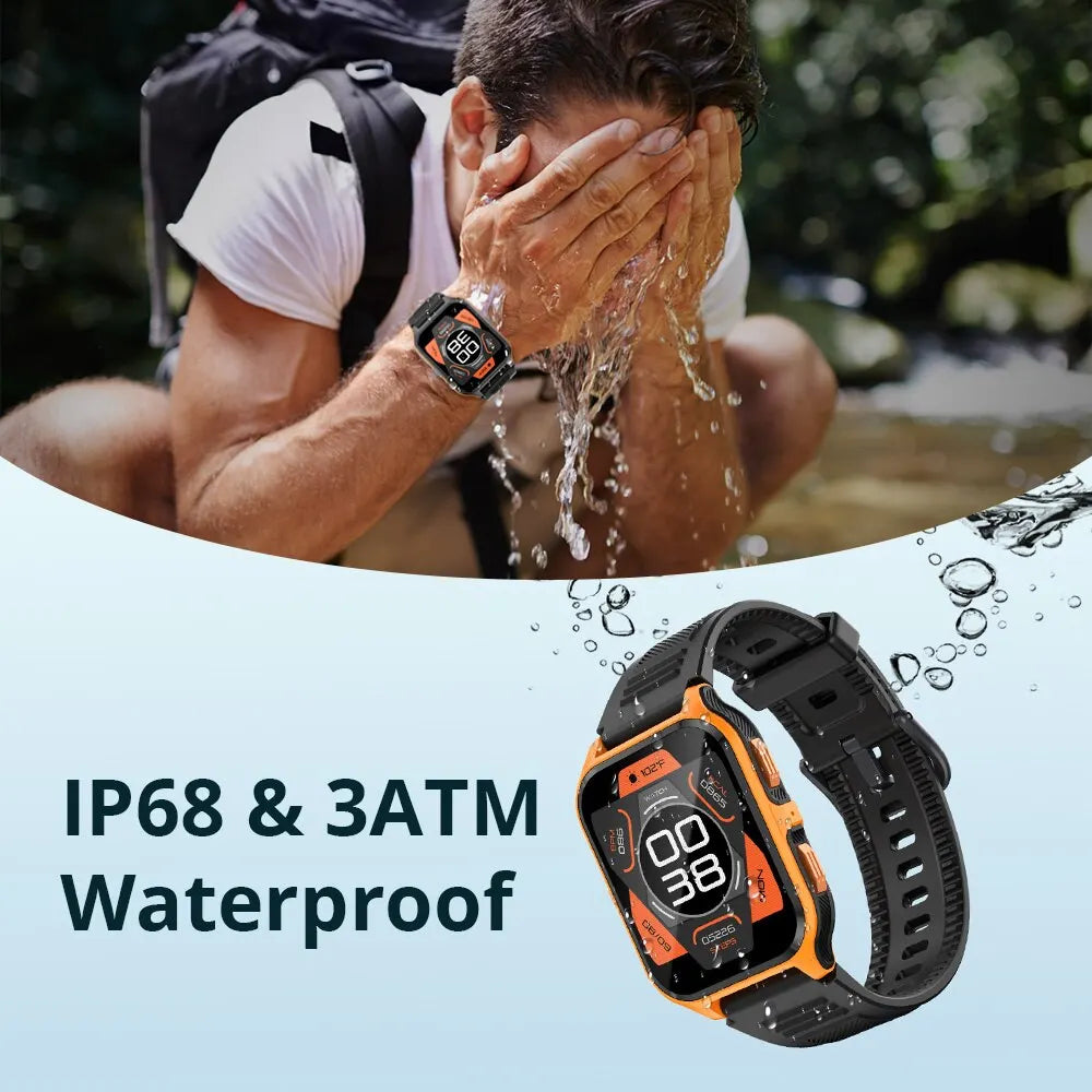 COLMI P73 1.9" Outdoor Military Smart Watch Men Bluetooth Call Smartwatch For Xiaomi Android IOS, IP68 Waterproof Fitness Watch - Madeinsea©