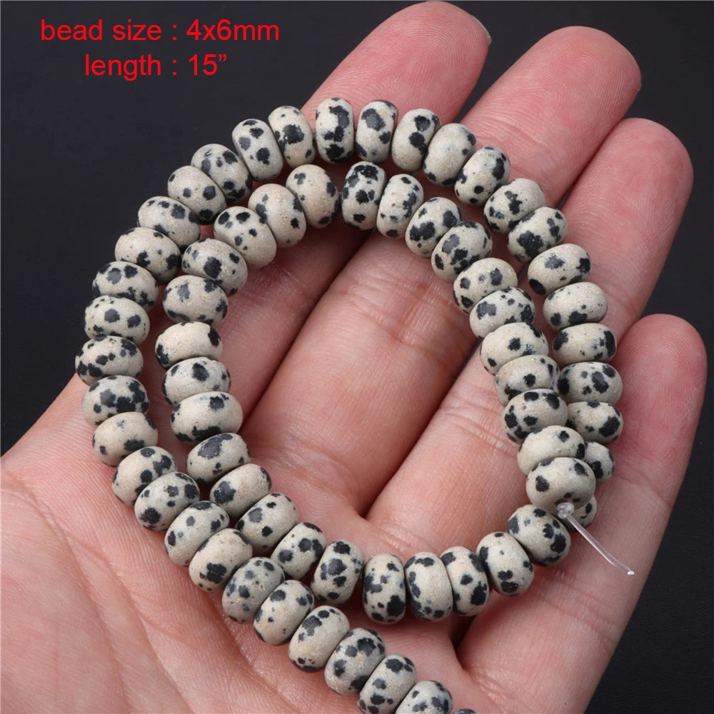 New Arrival Dalmation Jaspers Stone Bead Natural Spotted Stone Various Shape Loose Spacer Beads DIY Handmade Jewelry Accessories