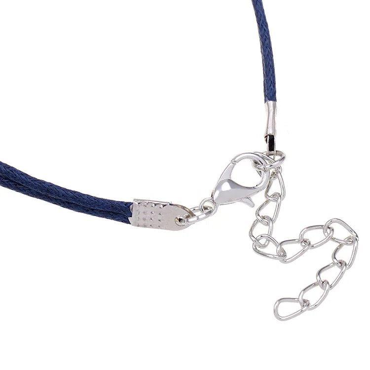Blue Anchor Nautical Rope Bracelet