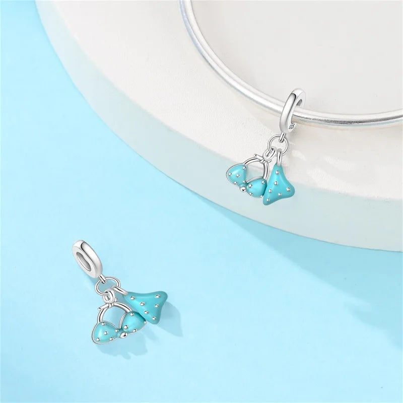 100% 925 Sterling Silver Tortoise Starfish Coconut Luminous Ocean Surfing Charms Beads Fit 925 Original Bracelets DIY Jewelry