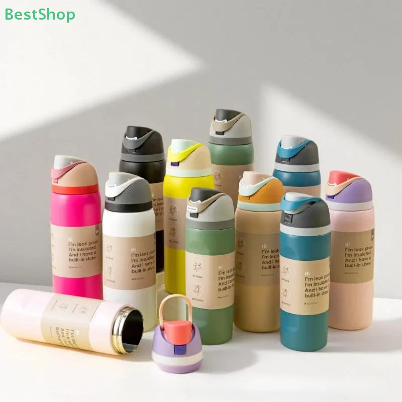 ☆Stainless Steel Thermal Mug Portable Sports Water Bottle Thermos Vacuum Flasks & Thermoses Water Bottle