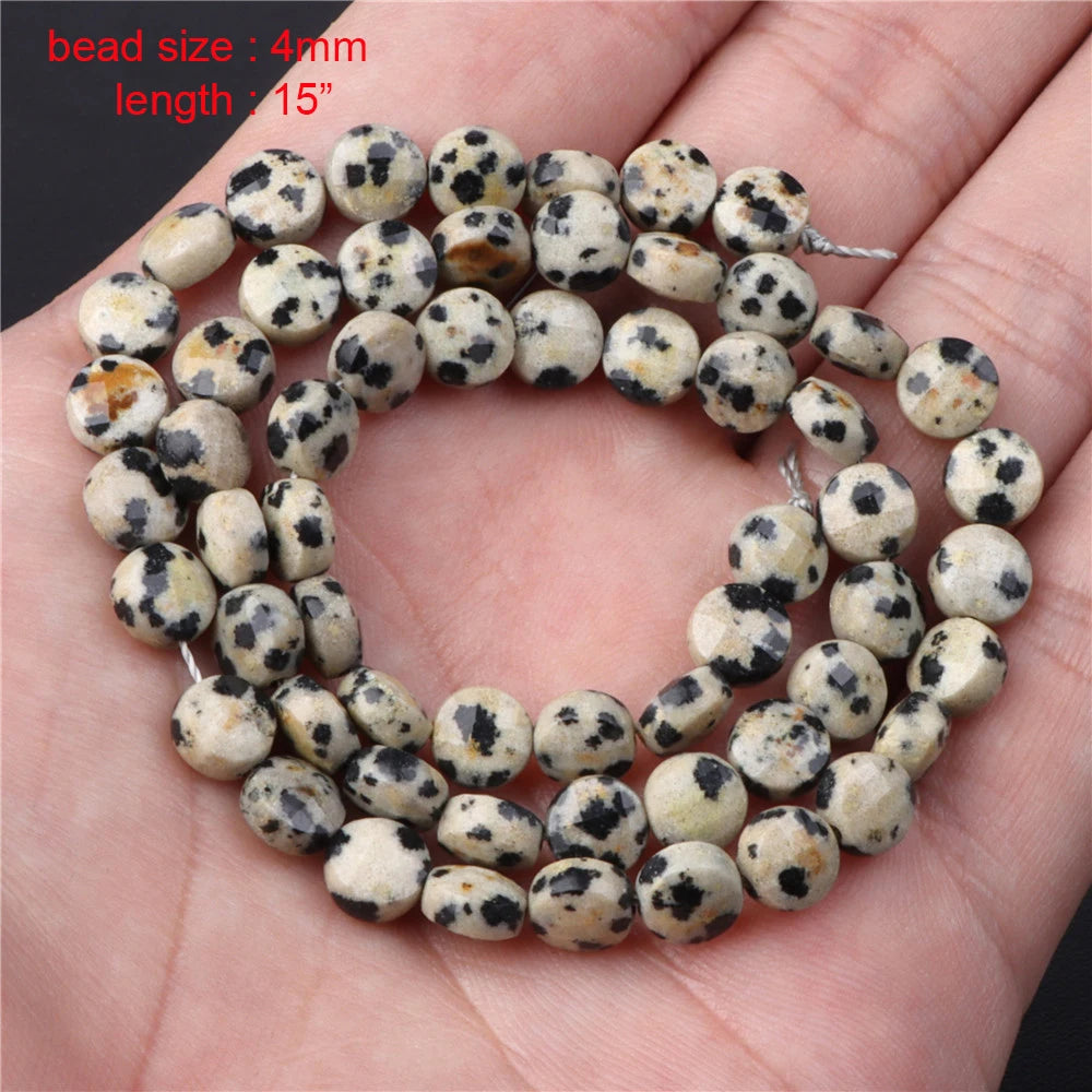 New Arrival Dalmation Jaspers Stone Bead Natural Spotted Stone Various Shape Loose Spacer Beads DIY Handmade Jewelry Accessories