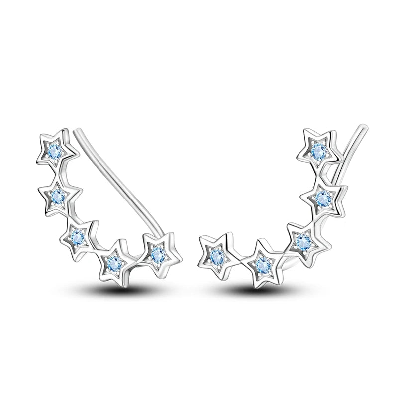 925 Sterling Silber Mode high-end Riyuexing streifen Ohrringe Für Frauen Ohrringe Original Mode Jewelrysc