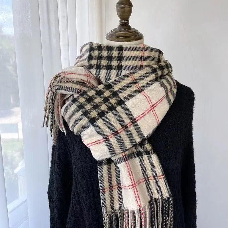 Unisex Commute Winter Scarf Warm Soft Thermal Neck Wrap for Men Women Daily Wear Cold-Resistant Scarf Decorate The Gift