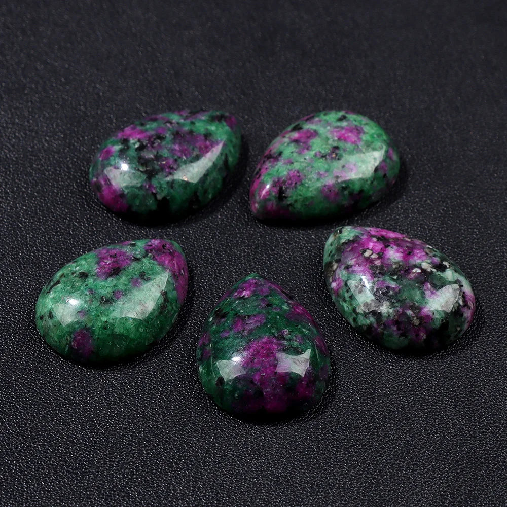 18X25MM Multi-color Natural Stone Cabochon Water Drop Shape Agat Quartz Opal Cabochons Stone For Jewelry Making DIY Accessories