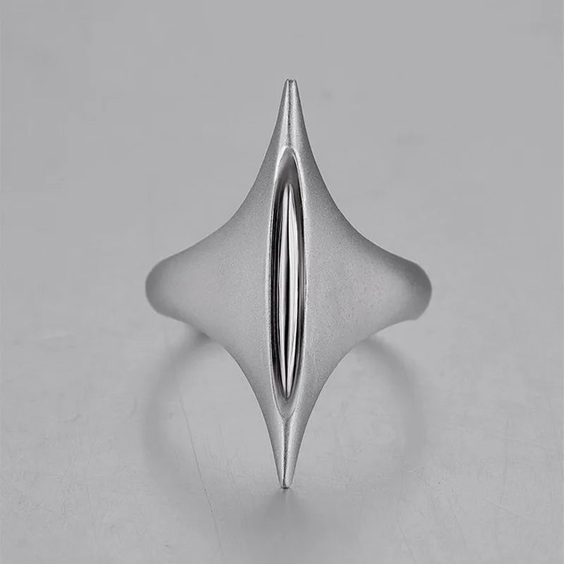 Retro The Sword of Maria Ring For Women Silver Color Punk Gothic Open Ring Handmade Unisex Designer Jewelry Accessories Gift