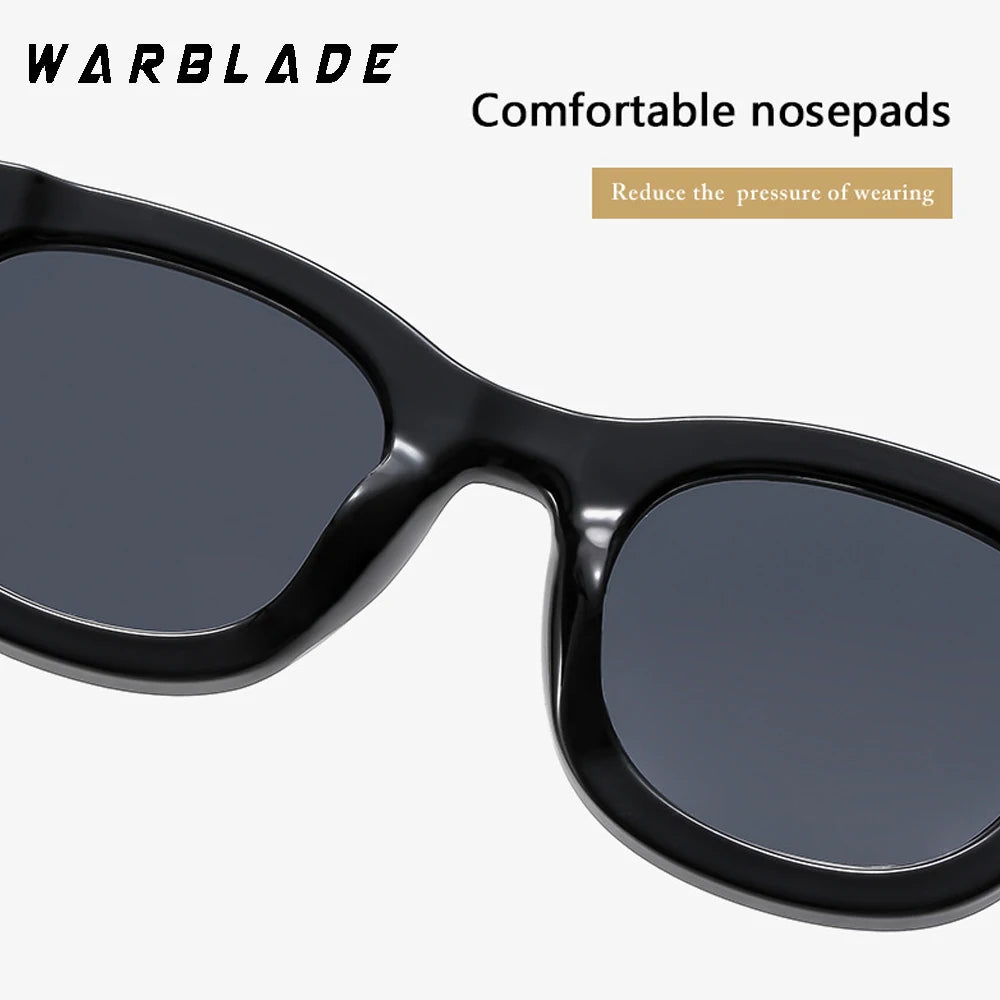 Luxury Brand Design Fashion Small Round Sunglasses Women Retro Jelly Frame Ocean Lens Shades UV400 Men Rivets Punk Sun Glasses