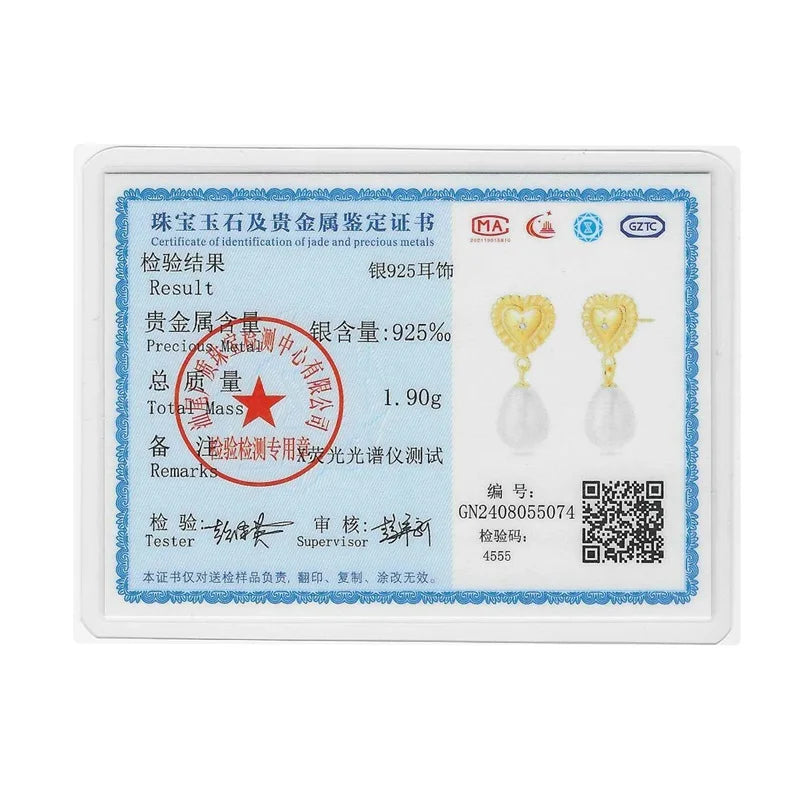 New Pearl Earrings 925 Silver Stars Moons Butterfly Sea Shell Golden Hoop Earrings Ear Stud For Women Engagement Luxury Jewelry