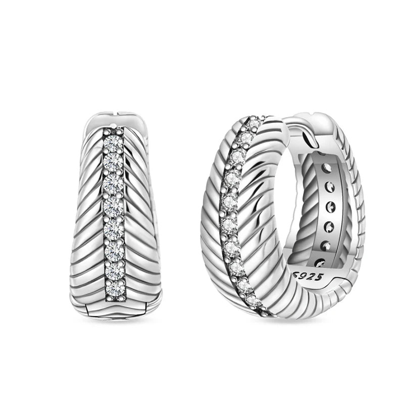 Classic Earrings 925 Silver Star Moon Zircon Pearl Geometry Earrings For Women Wedding Engagement Fine Jewelry Birthday Gift