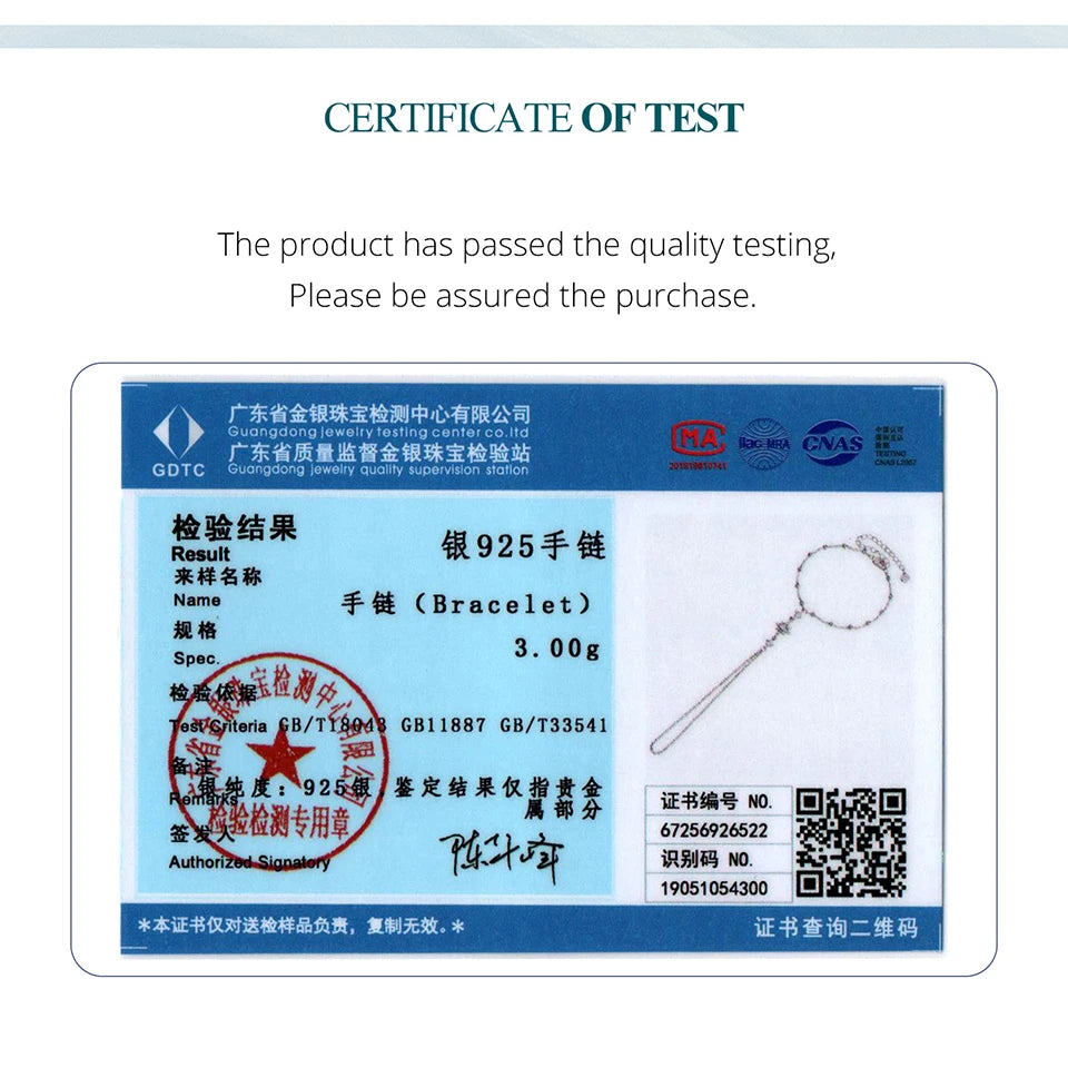 BAMOER 925 Sterling Silber Stern-Handketten-Armband mit Zirkonia-Ring, zartes Armband-Set für Damen, Sommer, verstellbarer Körperschmuck