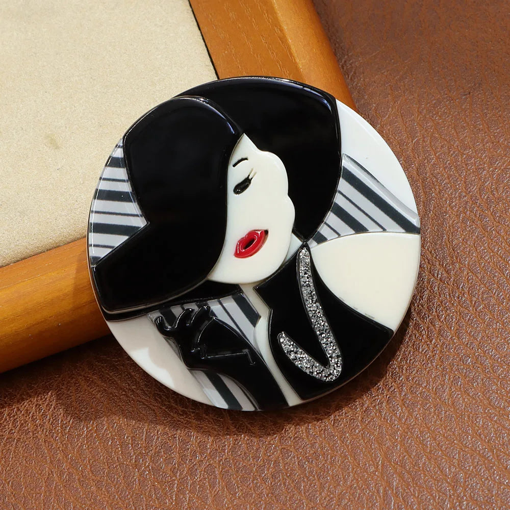 CINDY XIANG New Acrylic Fashion Lady Brooch Beautiful Women Jewelry High Quality