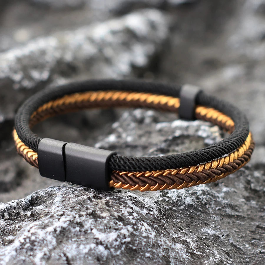 Noter 2025 Personalized Handmade Rope Bracelet For Men Detachable Buckle 4 Colors Grade A Ethnic Fabric Bangle Pulseria Homme