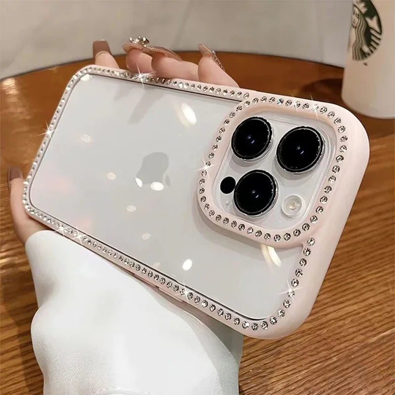 Luxury Bling Rhinestone Diamond Phone Case For iPhone 17 16 Pro Max Cases iPhone 15 14 13 12 11 ProMax Plus Air Shockproof Cover - Madeinsea©