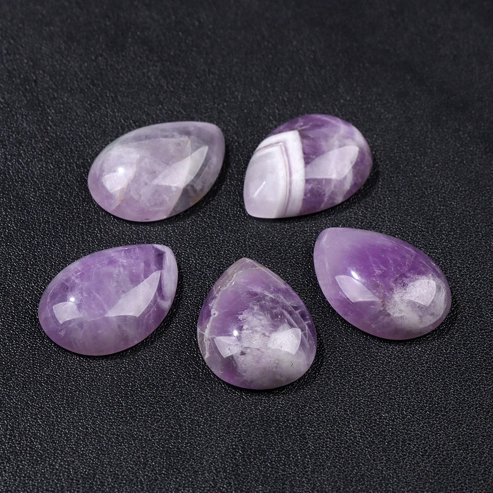 18X25MM Multi-color Natural Stone Cabochon Water Drop Shape Agat Quartz Opal Cabochons Stone For Jewelry Making DIY Accessories